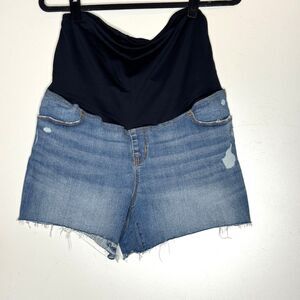 Isabel Maternity by Ingrid and Isabel Midi Cut Off Pregnancy Short Size 12